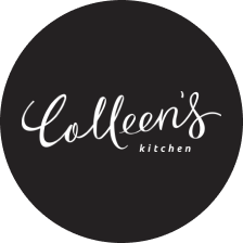Colleen's Kitchen logo, circular black